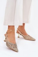 Szpilki Model Umirana 8338-302 Gold - Step in style Step in style Szpilki Model Umirana 8338-302 Gold - Step in style Step in style
