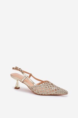 Szpilki Model Umirana 8338-302 Gold - Step in style Step in style