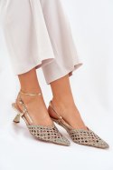 Szpilki Model Umirana 8338-302 Gold - Step in style Step in style Szpilki Model Umirana 8338-302 Gold - Step in style Step in style
