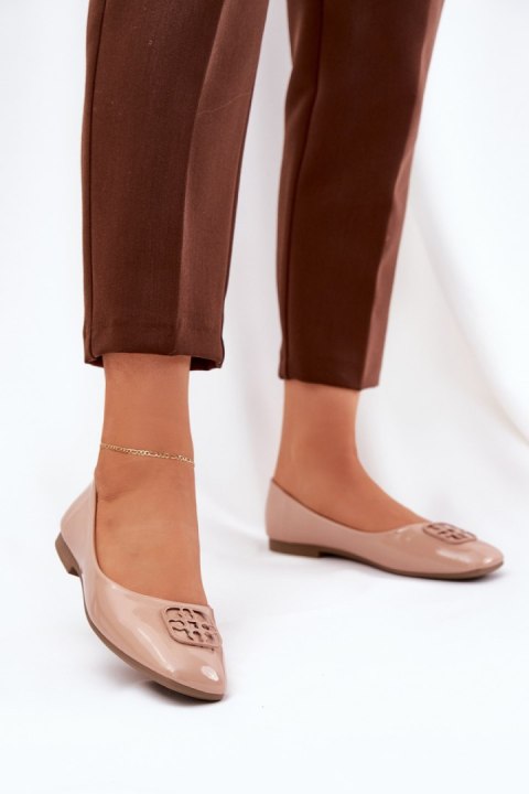 Baleriny Model Vinceza 17377 Beige - Step in style Step in style Baleriny Model Vinceza 17377 Beige - Step in style Step in style