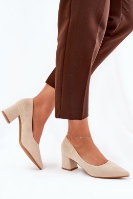 Czółenka Model Merinette KJ-10 Beige - Step in style Step in style