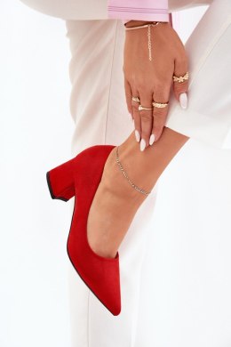 Czółenka Model Merinette KJ-10 Red - Step in style Step in style