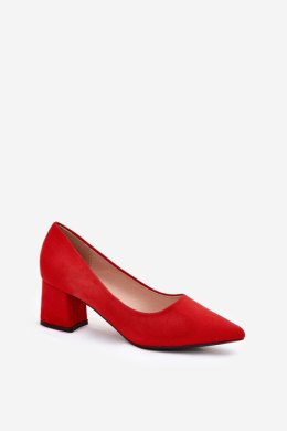 Czółenka Model Merinette KJ-10 Red - Step in style Step in style