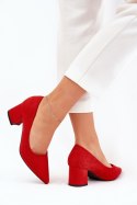 Czółenka Model Merinette KJ-10 Red - Step in style Step in style Czółenka Model Merinette KJ-10 Red - Step in style Step in style