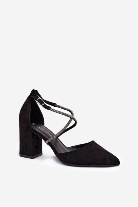 Czółenka Model Verithas LY-9306-1 Black - Step in style Step in style Czółenka Model Verithas LY-9306-1 Black - Step in style Step in style
