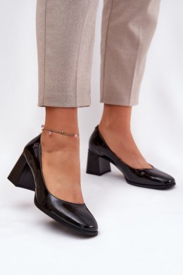 Czółenka Model Vinceza 91130 Black Skóra Lakier - Step in style Step in style