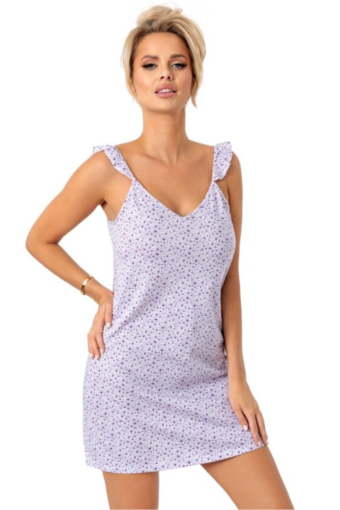 Koszulka nocna Koszula Nocna Model Fiorella Liliowy - Donna Donna Koszulka nocna Koszula Nocna Model Fiorella Liliowy - Donna Donna