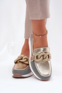 Mokasyny Model DA LR51-966 Gold - Step in style Step in style Mokasyny Model DA LR51-966 Gold - Step in style Step in style
