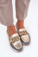 Mokasyny Model DA LR51-966 Gold - Step in style Step in style Mokasyny Model DA LR51-966 Gold - Step in style Step in style