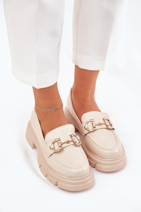 Mokasyny Model Ravalissea 1-708 Beige - Step in style Step in style Mokasyny Model Ravalissea 1-708 Beige - Step in style Step in style
