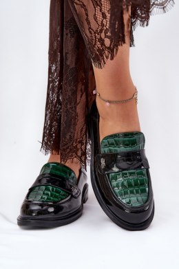 Mokasyny Model Vinceza 91125 Green/Black - Step in style Step in style