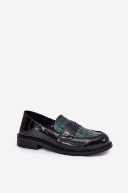Mokasyny Model Vinceza 91125 Green/Black - Step in style Step in style