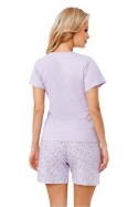 Piżama Damska Model Fiorella 1/2 Liliowy - Donna Donna Piżama Damska Model Fiorella 1/2 Liliowy - Donna Donna