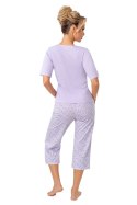 Piżama Damska Model Fiorella 3/4 Liliowy - Donna Donna Piżama Damska Model Fiorella 3/4 Liliowy - Donna Donna
