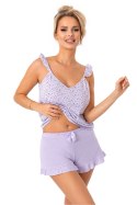 Piżama Damska Model Fiorella Top Liliowy - Donna Donna