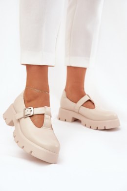 Półbuty Model Venda 1-701 Beige - Step in style Step in style