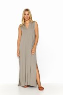 Sukienka Model M830 Taupe - Makadamia Makadamia Sukienka Model M830 Taupe - Makadamia Makadamia