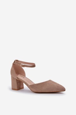 Czółenka Model Promise LL-298 Dark Beige - Step in style Step in style