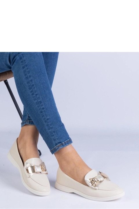 Mokasyny Model Nensi DH-1145 Beige - PRIMO PRIMO Mokasyny Model Nensi DH-1145 Beige - PRIMO PRIMO