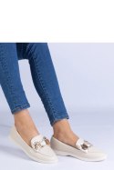 Mokasyny Model Nensi DH-1145 Beige - PRIMO PRIMO Mokasyny Model Nensi DH-1145 Beige - PRIMO PRIMO