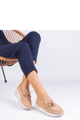 Mokasyny Model Selerina G-55 Beige - PRIMO PRIMO