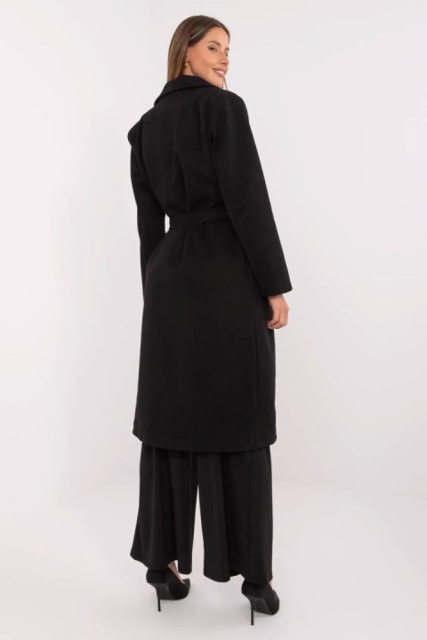 Płaszcz Damski Model MO-PL-1804.00 Black - Italy Moda Italy Moda Płaszcz Damski Model MO-PL-1804.00 Black - Italy Moda Italy Moda