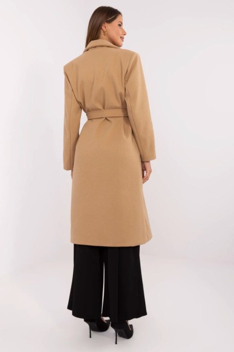 Płaszcz Damski Model MO-PL-1804.00 Camel - Italy Moda Italy Moda Płaszcz Damski Model MO-PL-1804.00 Camel - Italy Moda Italy Moda