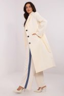 Płaszcz Damski Model MO-PL-1804.00 Ecru - Italy Moda Italy Moda Płaszcz Damski Model MO-PL-1804.00 Ecru - Italy Moda Italy Moda
