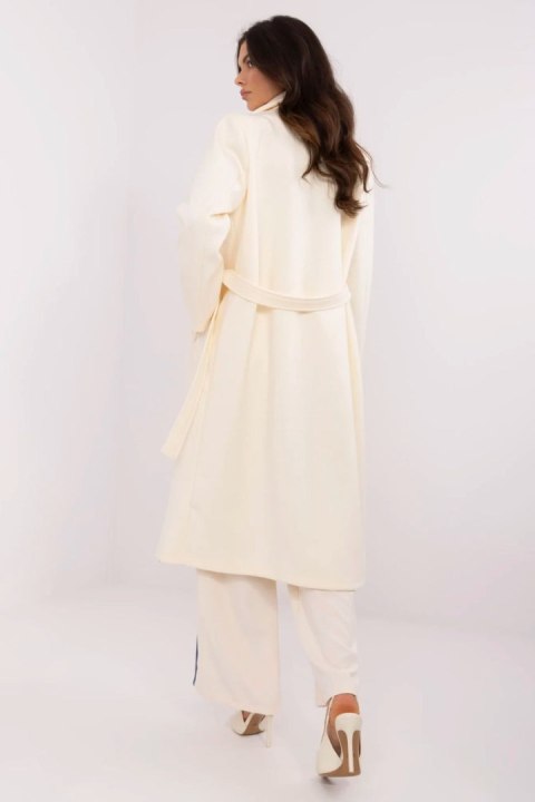 Płaszcz Damski Model MO-PL-1804.00 Ecru - Italy Moda Italy Moda Płaszcz Damski Model MO-PL-1804.00 Ecru - Italy Moda Italy Moda