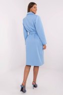 Płaszcz Damski Model MO-PL-1804.00 Light Blue - Italy Moda Italy Moda Płaszcz Damski Model MO-PL-1804.00 Light Blue - Italy Moda Italy Moda