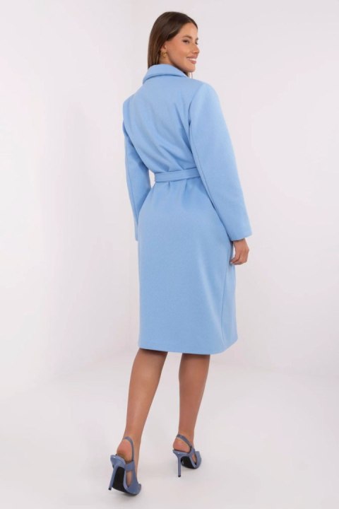 Płaszcz Damski Model MO-PL-1804.00 Light Blue - Italy Moda Italy Moda Płaszcz Damski Model MO-PL-1804.00 Light Blue - Italy Moda Italy Moda