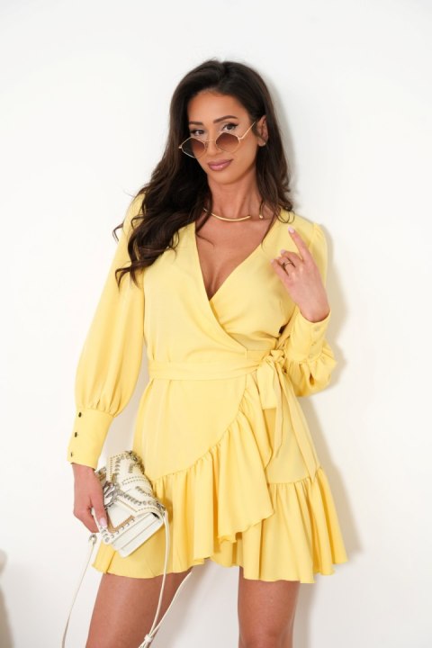 Sukienka Model Anna krótka 239770518 Yellow - LaBalancia LaBalancia Sukienka Model Anna krótka 239770518 Yellow - LaBalancia LaBalancia