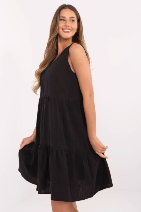 Sukienka Model D70032M30386A5 Black - Sublevel Sublevel Sukienka Model D70032M30386A5 Black - Sublevel Sublevel