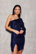 Sukienka Model Daphne GRA SUK0432 Navy - Roco Fashion Roco Fashion Sukienka Model Daphne GRA SUK0432 Navy - Roco Fashion Roco Fashion