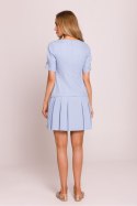 Sukienka Model MOE842 Błękit - Moe Moe Sukienka Model MOE842 Błękit - Moe Moe