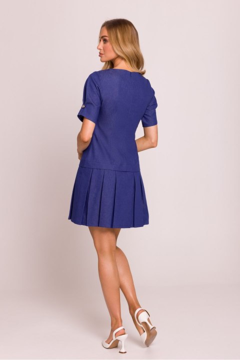 Sukienka Model MOE842 Blue - Moe Moe Sukienka Model MOE842 Blue - Moe Moe