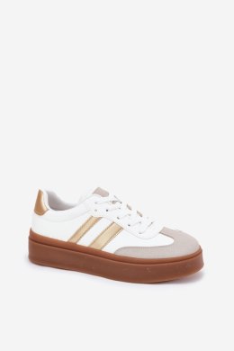 Buty Sportowe Model Elaraven 24SP26-9080 White/Gold - Step in style Step in style