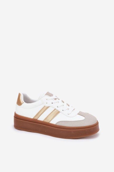 Buty Sportowe Model Elaraven 24SP26-9080 White/Gold - Step in style Step in style Buty Sportowe Model Elaraven 24SP26-9080 White/Gold - Step in style Step in style