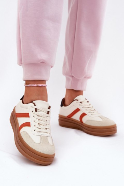 Buty Sportowe Model Tolianna 25SP26-9087 Beige - Step in style Step in style Buty Sportowe Model Tolianna 25SP26-9087 Beige - Step in style Step in style