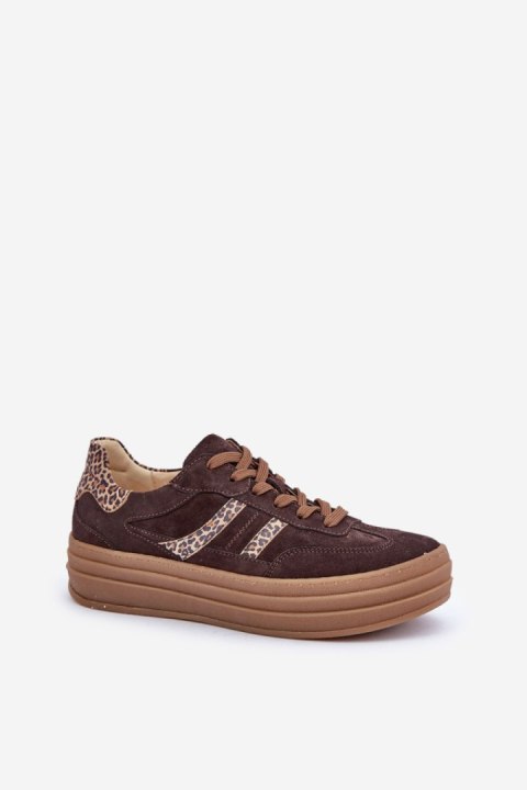 Buty Sportowe Model Zazoo N1176 Panterka Czekolada - Step in style Step in style Buty Sportowe Model Zazoo N1176 Panterka Czekolada - Step in style Step in style