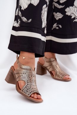 Sandały Model Tosine RMR24125-1 Gold - Step in style Step in style