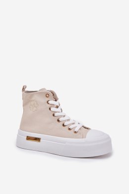 Trampki Model Laviriona PC2805 Beige - Step in style Step in style