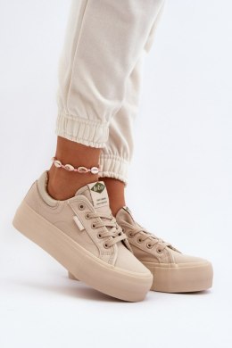 Trampki Model Lee Cooper LCW-24-31-2181 Beige - Step in style Step in style