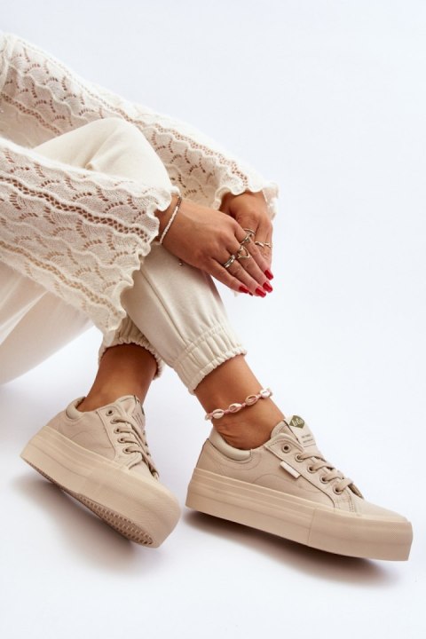 Trampki Model Lee Cooper LCW-24-31-2181 Beige - Step in style Step in style Trampki Model Lee Cooper LCW-24-31-2181 Beige - Step in style Step in style