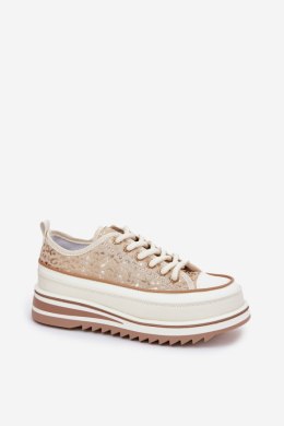Trampki Model S.Barski BF51-101 Beige - Step in style Step in style
