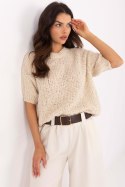 Sweter Damski Model MI-SW-2701.23 Beige - Italy Moda Italy Moda Sweter Damski Model MI-SW-2701.23 Beige - Italy Moda Italy Moda