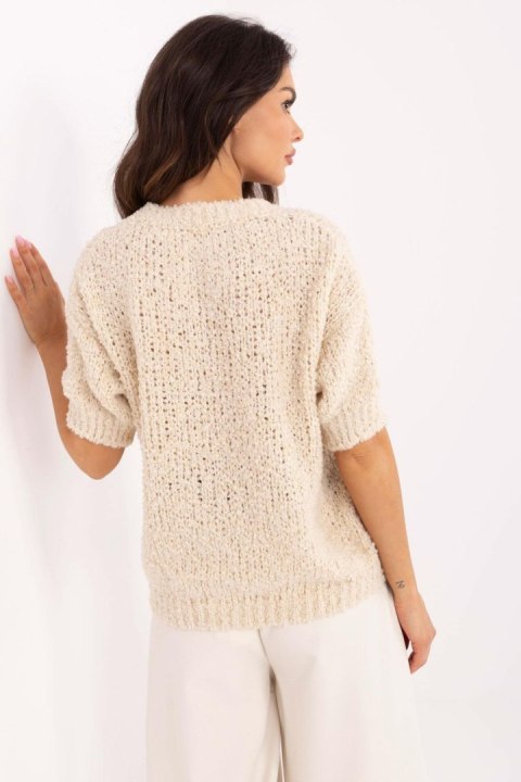 Sweter Damski Model MI-SW-2701.23 Beige - Italy Moda Italy Moda Sweter Damski Model MI-SW-2701.23 Beige - Italy Moda Italy Moda