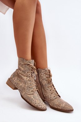 Botki Model Maciejka 06391-04 Beige - Step in style Step in style