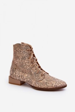 Botki Model Maciejka 06391-04 Beige - Step in style Step in style