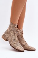 Botki Model Maciejka 06391-04 Beige - Step in style Step in style Botki Model Maciejka 06391-04 Beige - Step in style Step in style